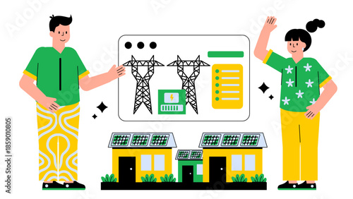 Microgrid Powering a Remote Community