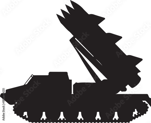 Military Mine Clearing and Breaching Vehicle Vector