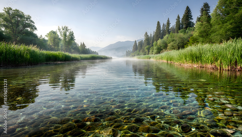 Obraz premium lake in the mountains