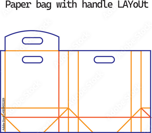 Professional Medicine Box Packaging Layout Template with Technical Dieline and Folds
