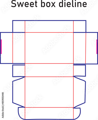 Cigarette box dieline template packaging layout with flip top lid folding lines and bleed for tobacco product industry