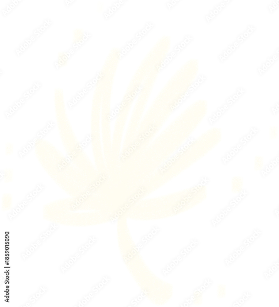 Fototapeta premium White Dandelion Seed with Soft Glow on Black Background, Minimal Botanical Illustration