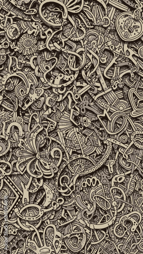A detailed, intricate, and dense pattern of metallic gears, cogs, and ornate mechanical elements, creating a complex steampunk-inspired texture.