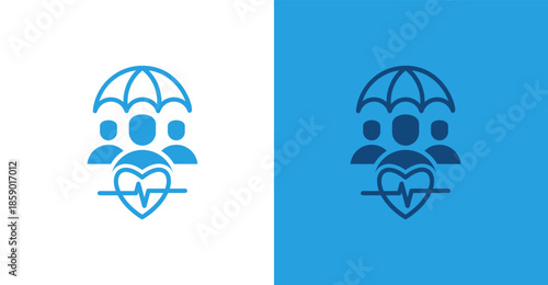 Medical Expense Flat, with light and dark background