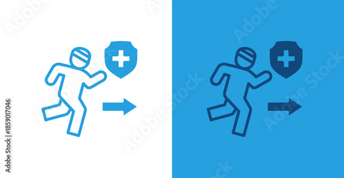 Beneficiary Flat, with light and dark background