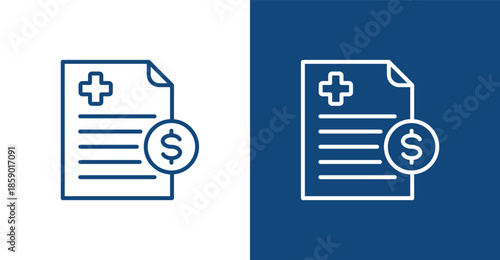 Deductible Outline, with light and dark background