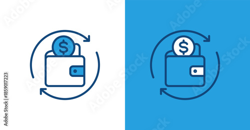 Insurance Coverage Color Outline, with light and dark background