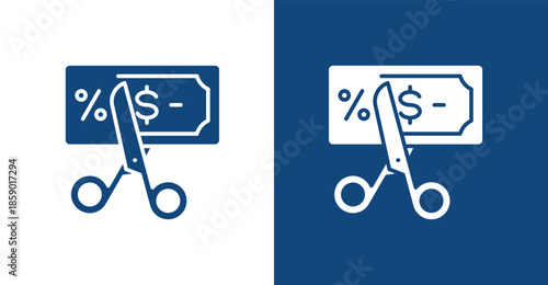 Tax Free Glyph, with light and dark background