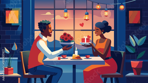 couple in restaurant