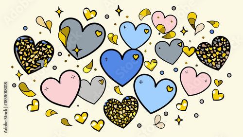 vector illustration of a happy birthday card