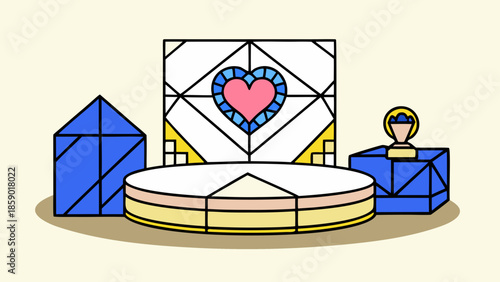 illustration of a man holding a cake