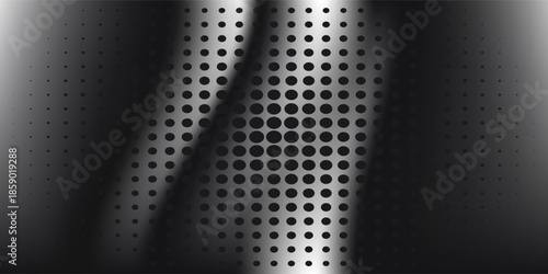 Concentric dotted noise gradient texture. Radial halftone grain background. Comic pop art backdrop for poster, banner, cover, print. Grunge fading overlay wallpaper. Vector cartoon grid patern texure