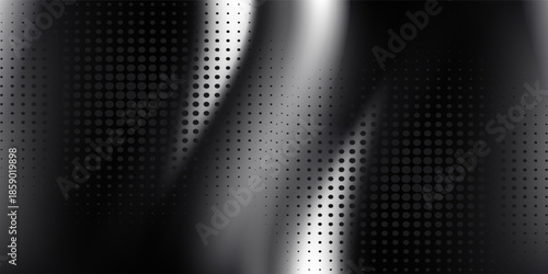 Concentric dotted noise gradient texture. Radial halftone grain background. Comic pop art backdrop for poster, banner, cover, print. Grunge fading overlay wallpaper. Vector cartoon grid patern texure