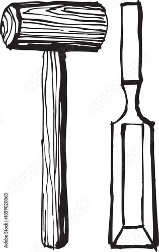 Mallet and chisel tools