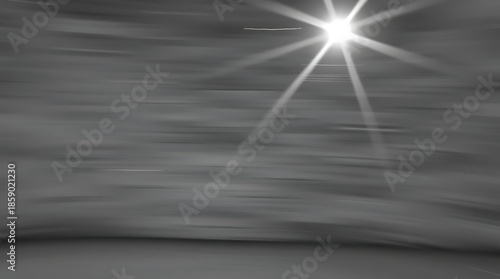 Motion blur of a road and sky with bright sunlight, abstract perspective.