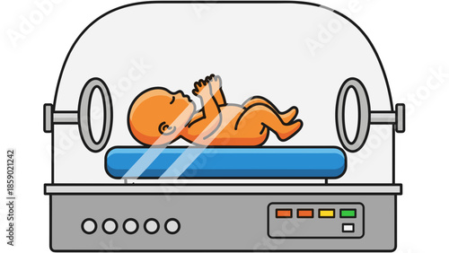 Baby in incubator