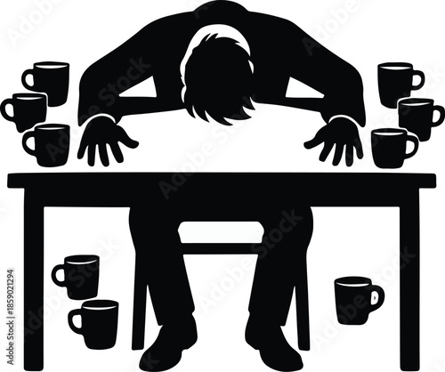 stress,pain,future,setrict parents,sleep vector icons 