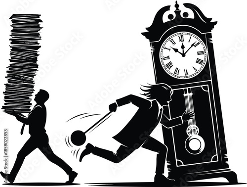 stress,pain,future,setrict parents,sleep vector icons 