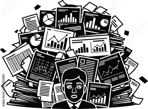 stress,pain,future,setrict parents,sleep vector icons 