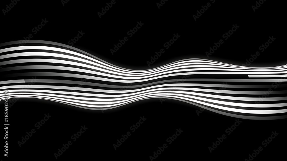 Fototapeta premium Abstract Waves of Light A Dynamic Visual Representation of Energy Flow and Sound