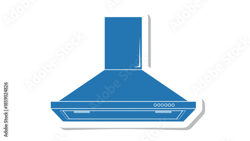 Blue kitchen exhaust hood icon