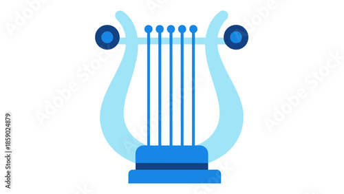 Blue Lyre Icon