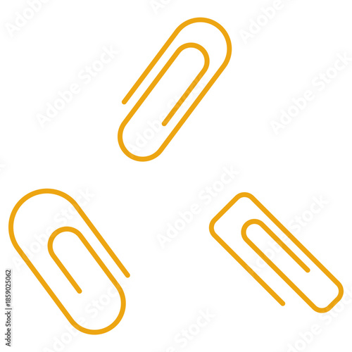 Wallpaper Mural Cute Handdrawn Paper Clips Sticker Torontodigital.ca