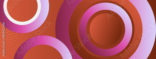Abstract orange and purple concentric circles background, perfect for vibrant and modern design projects needing a pop of color