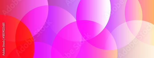 Abstract geometric design with translucent circles in red, pink, and orange gradients. Perfect for backgrounds, website graphics, and modern art projects