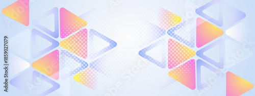 Pastel triangle pattern with gradient colors and dot overlay