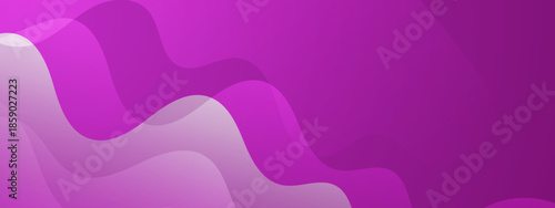 Magenta abstract background with translucent layered curving shapes