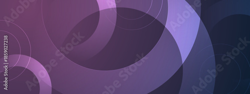 Overlapping circles in shades of purple and blue