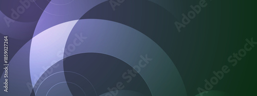 Abstract composition of overlapping translucent circles and gradient colors