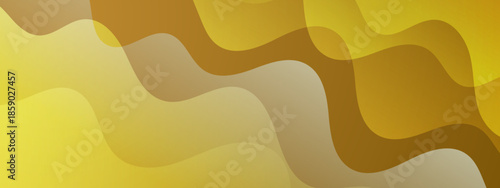 Displays a wavy abstract background with yellow and brown tones