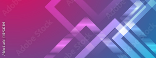 Pink and blue abstract geometric background design