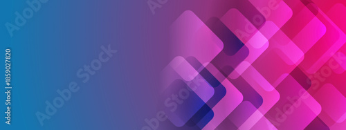 Gradient with rounded squares overlapping each other