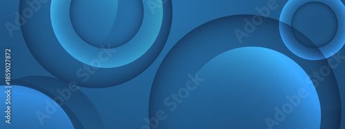 Abstract image shows a pattern of overlapping translucent blue circles