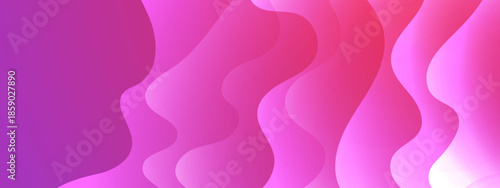 Abstract design with pink and purple wavy shapes