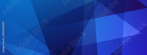 Overlapping translucent blue purple polygons in an abstract design