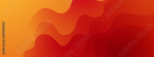 Flowing wavy gradients of yellow orange and red colors