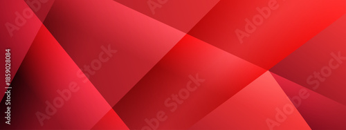 Red geometric background with intersecting shapes