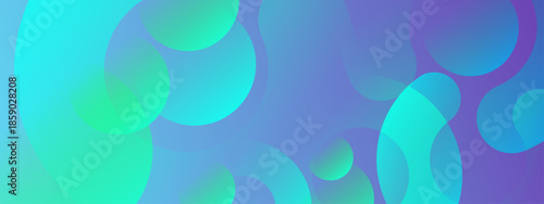 Abstract pattern of overlapping translucent circles with blue hues