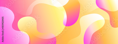 Abstract background with flowing shapes and dots