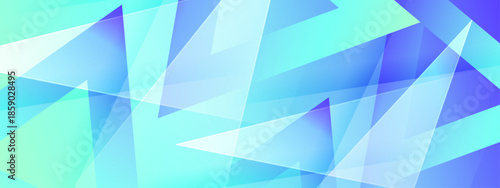 Many overlapping translucent triangles with various shades of blue