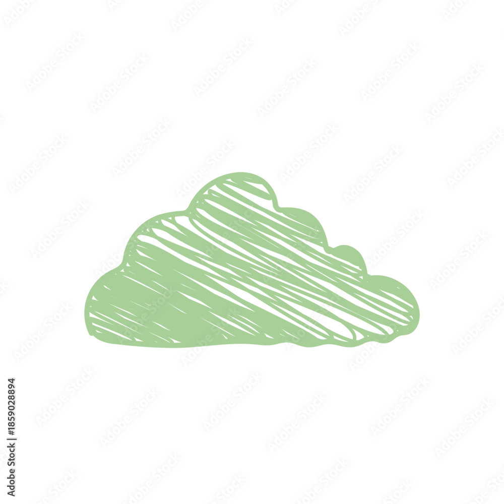 Obraz premium Bush Scribble Doodle Illustration