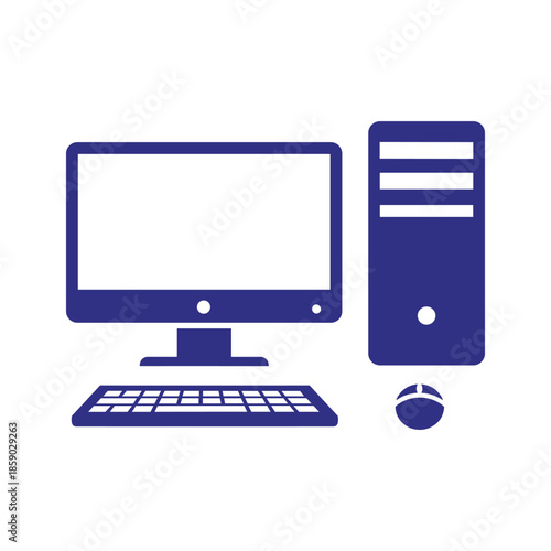 Desktop Computer Illustration