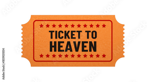 Canvas Print Ticket to Heaven