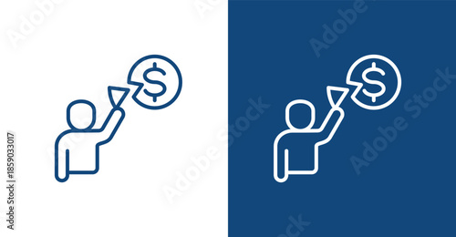 Deductible Outline, with light and dark background