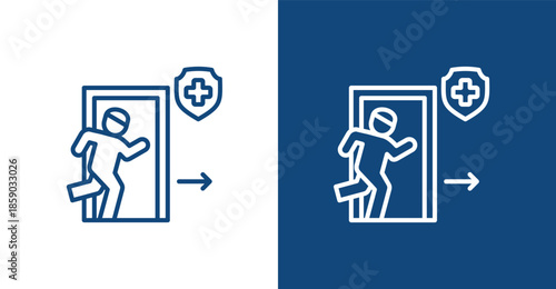 Outpatient Outline, with light and dark background