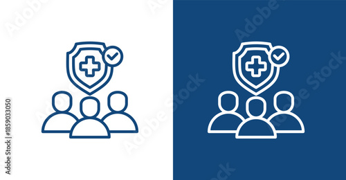 Primary Care Outline, with light and dark background